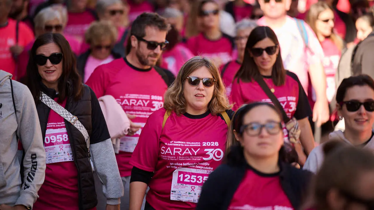 XV Carrera solidaria contra el c&aacute;ncer de mama organizada por Saray. PABLO LASAOSA