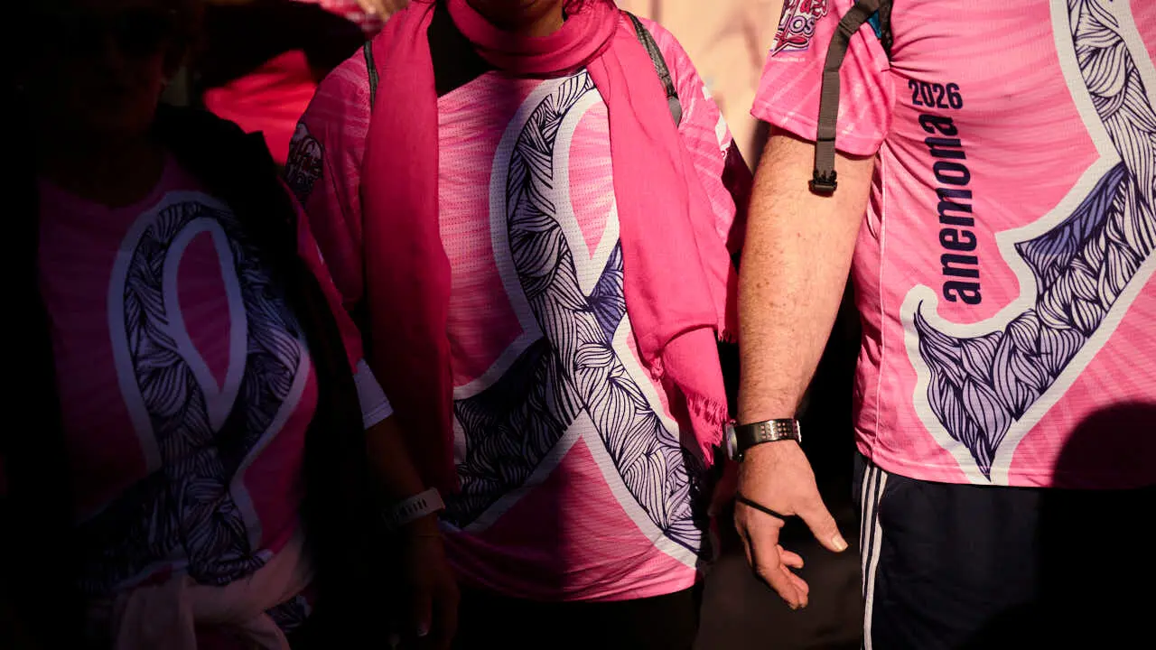 XV Carrera solidaria contra el c&aacute;ncer de mama organizada por Saray. PABLO LASAOSA