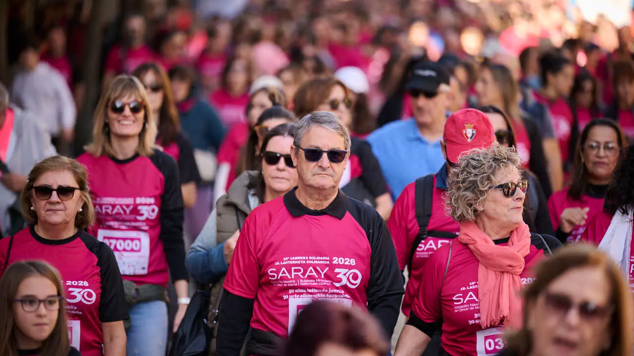 XV Carrera solidaria contra el c&aacute;ncer de mama organizada por Saray. PABLO LASAOSA