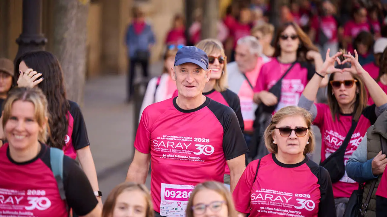 XV Carrera solidaria contra el c&aacute;ncer de mama organizada por Saray. PABLO LASAOSA