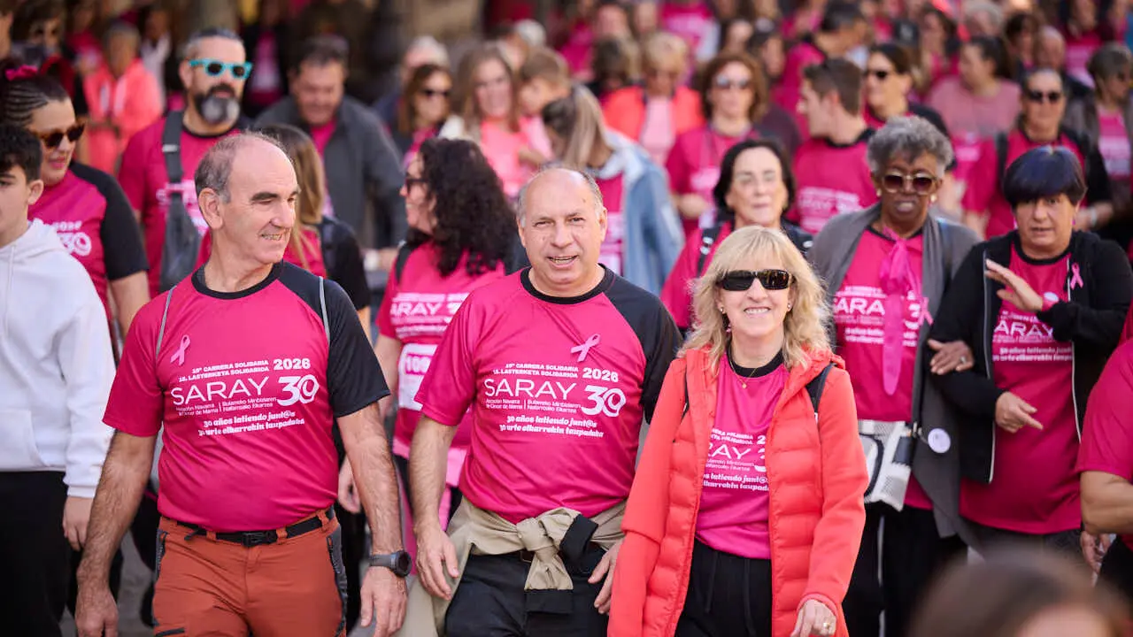 XV Carrera solidaria contra el c&aacute;ncer de mama organizada por Saray. PABLO LASAOSA