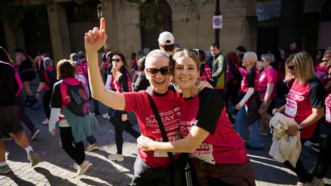 XV Carrera solidaria contra el c&aacute;ncer de mama organizada por Saray. PABLO LASAOSA