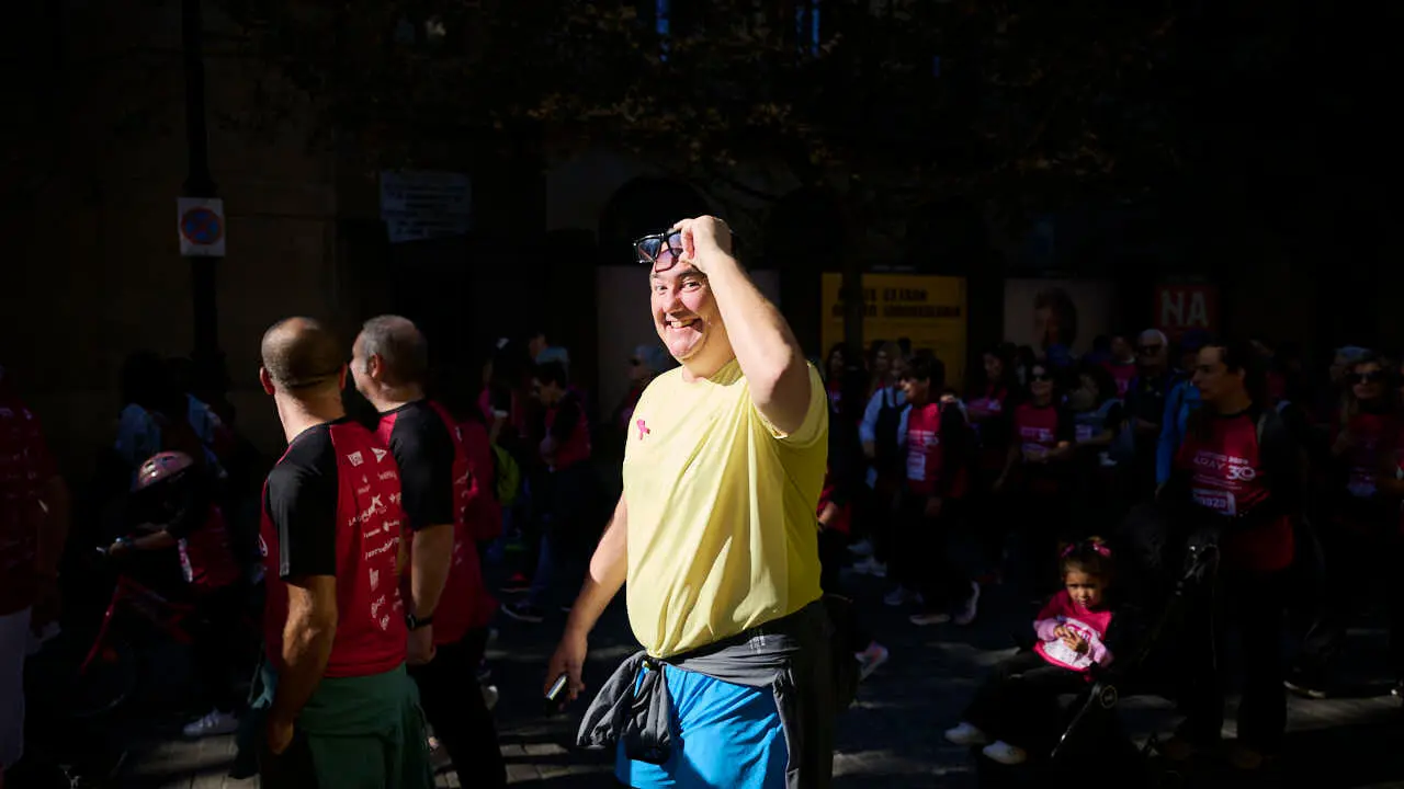 XV Carrera solidaria contra el c&aacute;ncer de mama organizada por Saray. PABLO LASAOSA