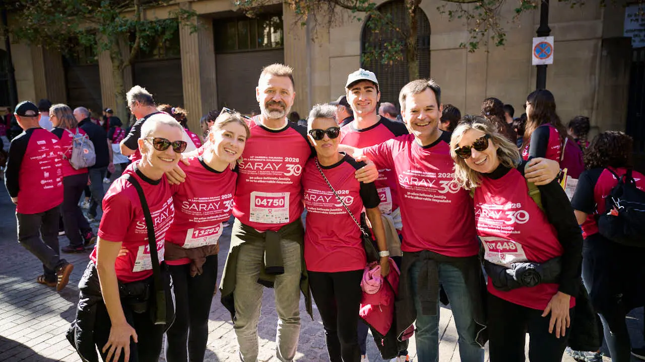 XV Carrera solidaria contra el c&aacute;ncer de mama organizada por Saray. PABLO LASAOSA