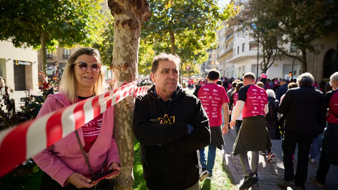 XV Carrera solidaria contra el c&aacute;ncer de mama organizada por Saray. PABLO LASAOSA