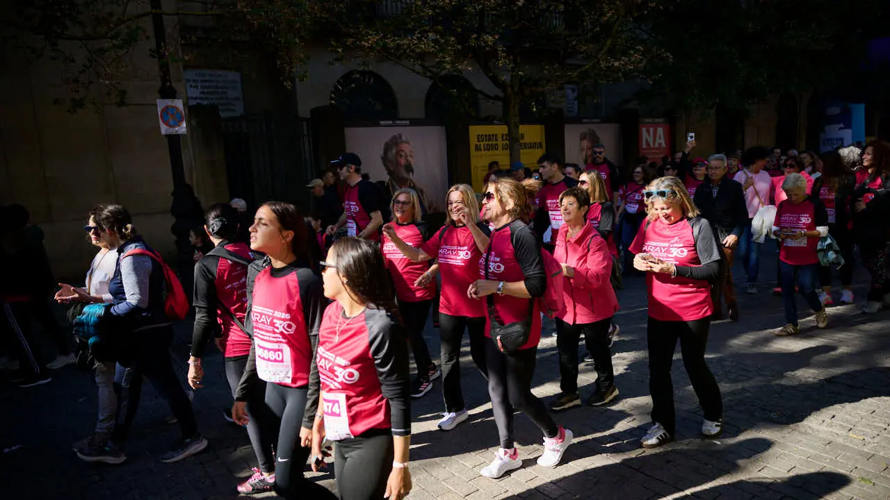 XV Carrera solidaria contra el c&aacute;ncer de mama organizada por Saray. PABLO LASAOSA