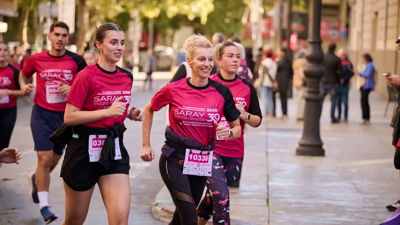 XV Carrera solidaria contra el c&aacute;ncer de mama organizada por Saray. PABLO LASAOSA