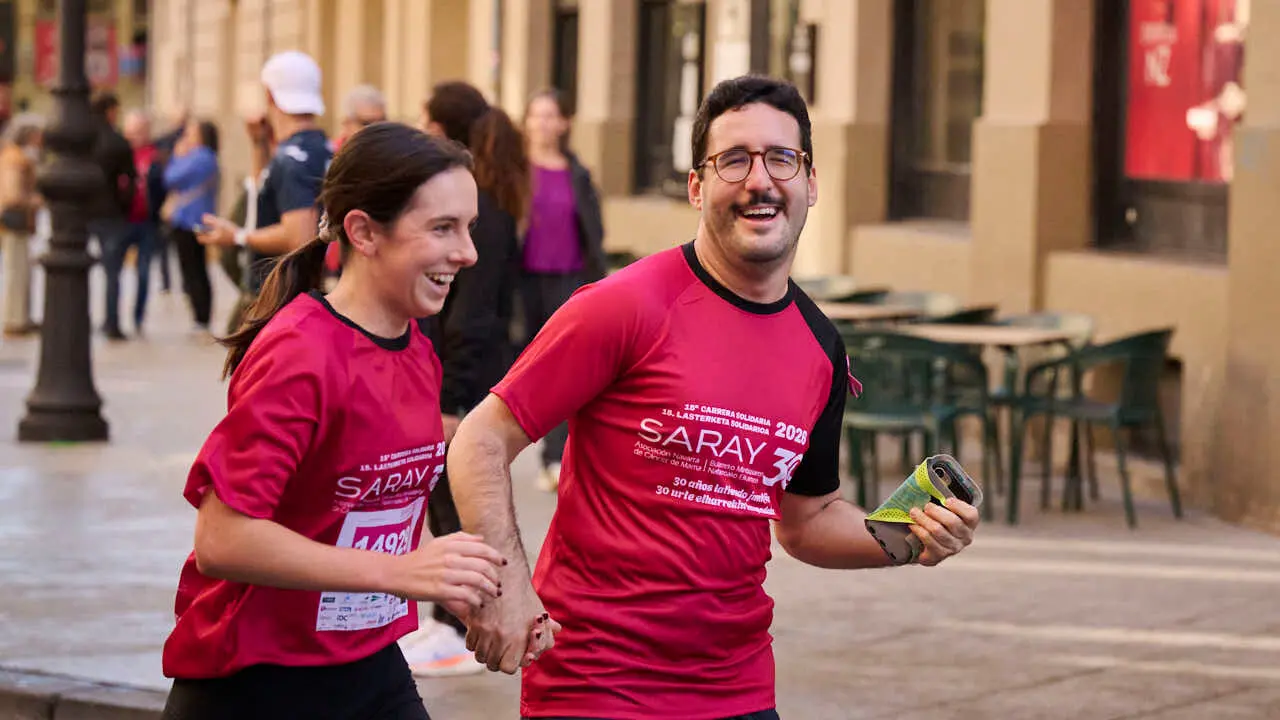 XV Carrera solidaria contra el c&aacute;ncer de mama organizada por Saray. PABLO LASAOSA