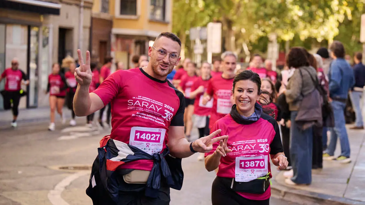 XV Carrera solidaria contra el c&aacute;ncer de mama organizada por Saray. PABLO LASAOSA