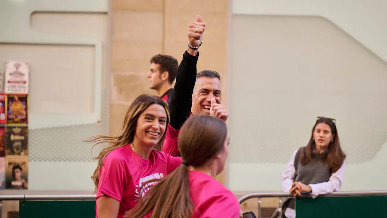 XV Carrera solidaria contra el c&aacute;ncer de mama organizada por Saray. PABLO LASAOSA