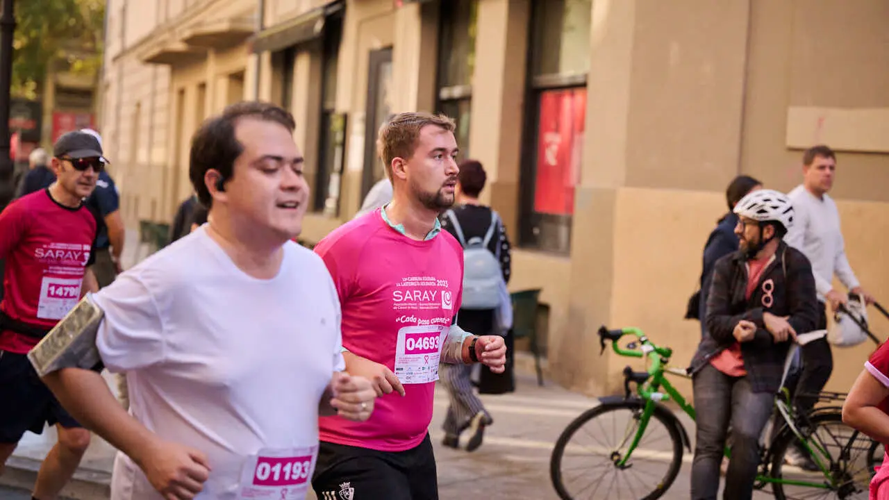 XV Carrera solidaria contra el c&aacute;ncer de mama organizada por Saray. PABLO LASAOSA