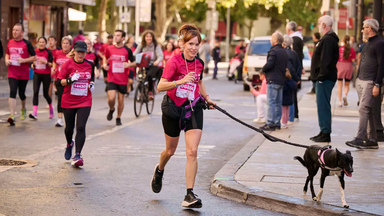 XV Carrera solidaria contra el c&aacute;ncer de mama organizada por Saray. PABLO LASAOSA