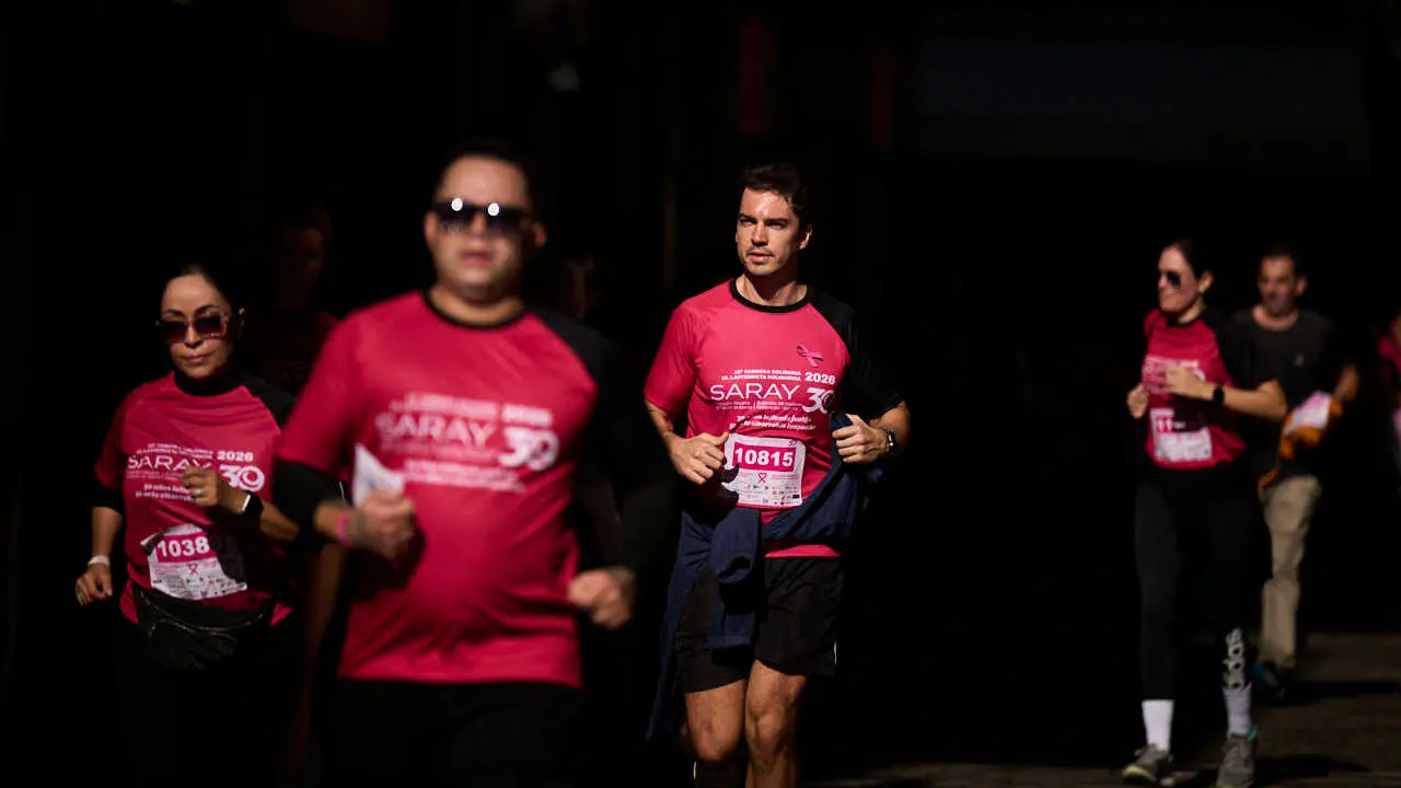 XV Carrera solidaria contra el c&aacute;ncer de mama organizada por Saray. PABLO LASAOSA