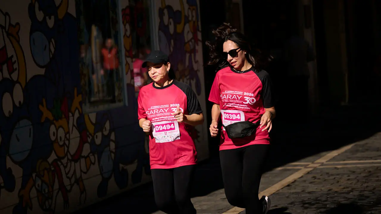 XV Carrera solidaria contra el c&aacute;ncer de mama organizada por Saray. PABLO LASAOSA