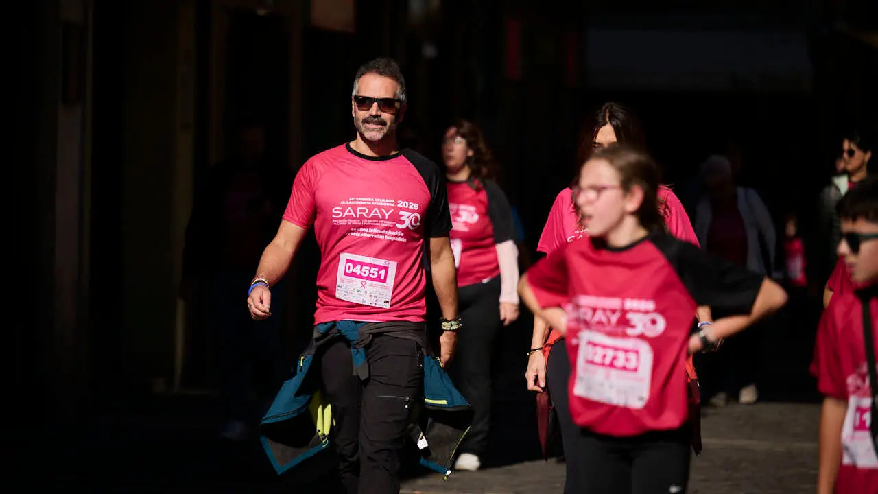 XV Carrera solidaria contra el c&aacute;ncer de mama organizada por Saray. PABLO LASAOSA