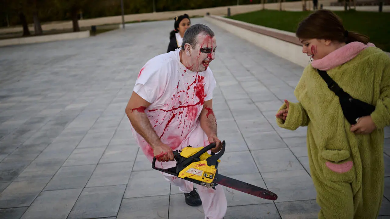 Celebraci&oacute;n de Halloween en Sarriguren. PABLO LASAOSA