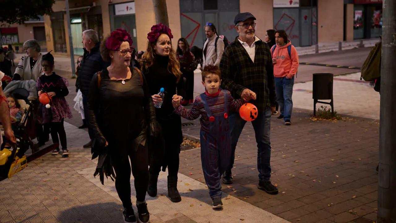 Celebraci&oacute;n de Halloween en Sarriguren. PABLO LASAOSA