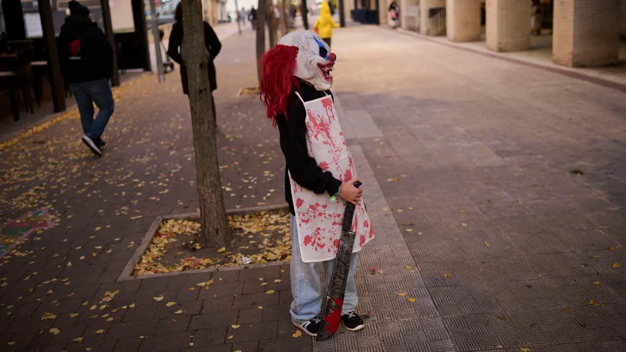 Celebraci&oacute;n de Halloween en Sarriguren. PABLO LASAOSA