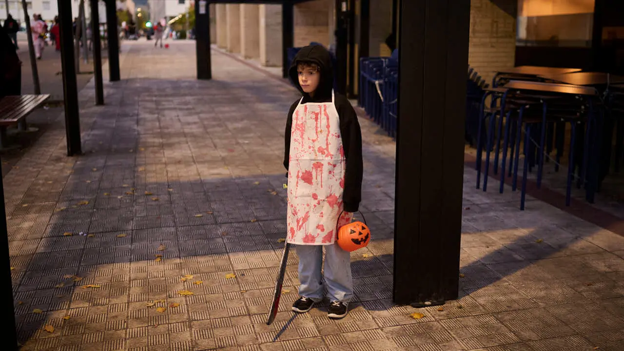 Celebraci&oacute;n de Halloween en Sarriguren. PABLO LASAOSA