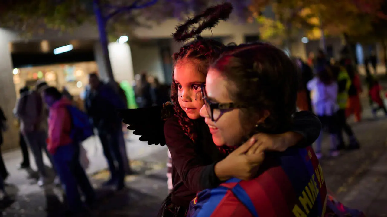 Celebraci&oacute;n de Halloween en Sarriguren. PABLO LASAOSA