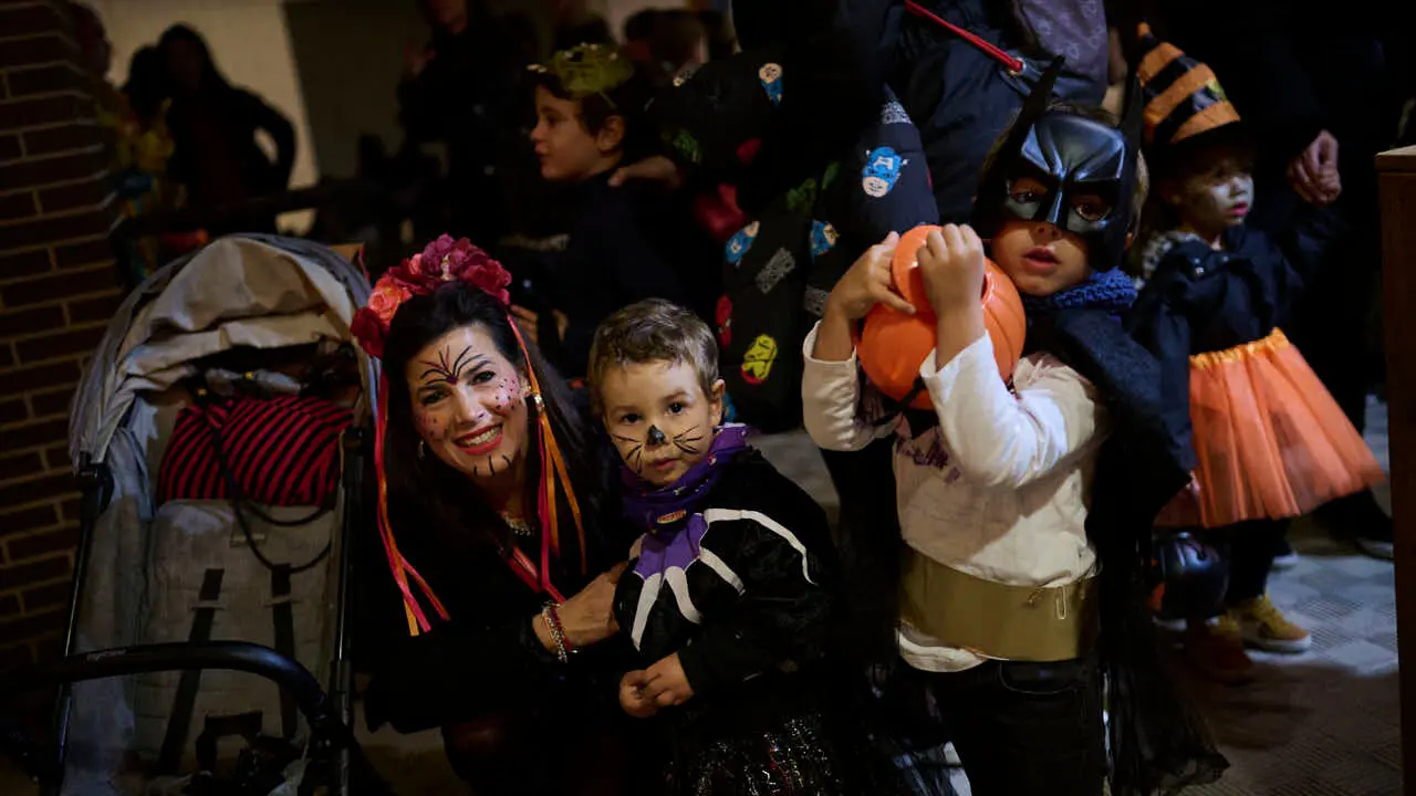 Celebraci&oacute;n de Halloween en Sarriguren. PABLO LASAOSA