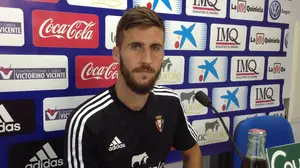 Declaraciones de Oier Sanjurjo