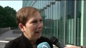 Uxue Barkos en Bruselas