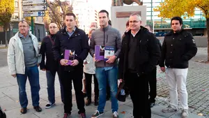 Gorka Maneiro en el acto por los 4 años del "cese de la violencia"de ETA 