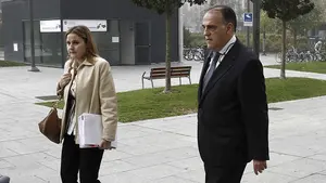 El presidente de la Liga de Fútbol declara ante el juez como testigo por el 'caso Osasuna'
