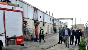 La lavandería afectada por el incendio en Marcilla da trabajo a casi 130 personas