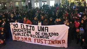 Concentración de las Apymas British-PAI en Tudela