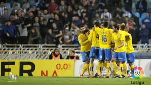 Las Palmas aguanta en Anoeta y pasa a octavos de la Copa
