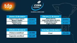 Ya se conocen los horarios de Magna Gurpea y Aspil Vidal en la Copa de España