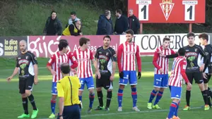 El Tudelano suma un punto en Gijón jugando con diez los últimos minutos