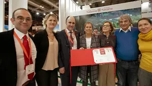 Barkos ocult&oacute; que el premio al mejor stand de Fitur era compartido con La Rioja y Arag&oacute;n