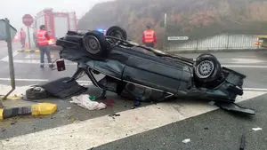 Ocho heridos, entre ellos un niño de ocho años, en tres accidentes de tráfico