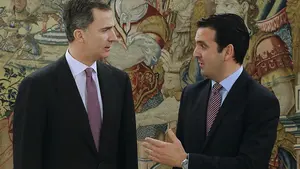 La visita del diputado navarro &Iacute;&ntilde;igo Alli (UPN) al Rey en la Zarzuela, en im&aacute;genes