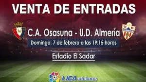 Entradas a 25 euros para ver al Almería en el estadio del Sadar