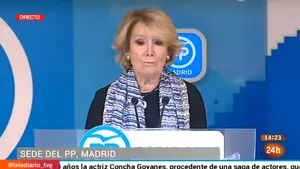 Aguirre dimite como presidenta del PP de Madrid por la P&uacute;nica