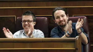 Pablo Iglesias y Errejón se burlan de Sánchez en su agradecimiento a Ciudadanos