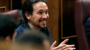Pablo Iglesias alaba a ETA en una charla en una Herriko Taberna en Pamplona