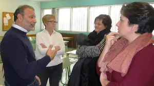 Las imágenes de la visita de la Comisión de Educación al IES Julio Caro Baroja 