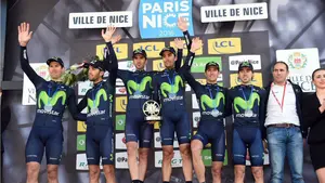 El Movistar Team consigue la victoria por equipos en la París - Niza