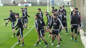 Entrenamiento de Osasuna en Tajonar, antes de jugar en Albacete