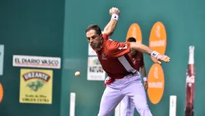 Primer punto para Olaizola-Untoria tras ganar a Bengoetxea-Larunbe en el frontón Remontival de Estella