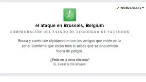 Facebook activa su sistema de comprobación de la seguridad de sus usuarios en Bruselas
