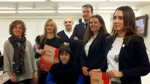Las im&aacute;genes de la presentaci&oacute;n de la I Carrera de las Mujeres de Pamplona