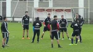 Partidillo de Osasuna en Tajonar, antes de recibir al Tenerife.