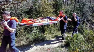 Rescatada una excursionista herida en la Sierra de Tajonar, en el término de Zulueta