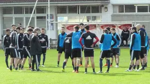 Partidillo de entrenamiento de Osasuna en Tajonar, antes de recibir al Elche.